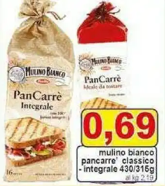 Pewex Mulino Bianco Pan Carrè 430 G(ml) offerta