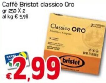 Caffè Bristot classico Oro gr 250 x 2