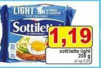 Pewex Mondelez - Sottilette Le Originali Light 200 G(ml) offerta