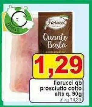 Pewex Fiorucci Prosciutto Cotto Alta Qualita Quanto Basta offerta