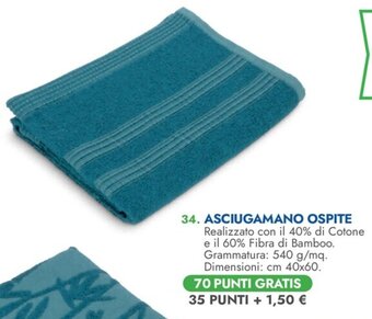 Kanguro ASCIUGAMANO OSPITE Dimensioni: cm 40x60 offerta