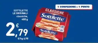 Conad SOTTILETTE LE ORIGINALI 400 G offerta