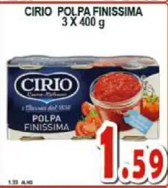 Cirio Polpa Finissima 3x400g