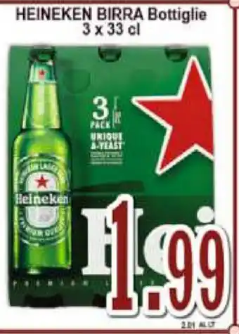 Sacoph Heineken Birra Bottiglie 3x33cl offerta