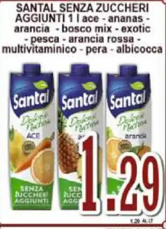 Sacoph Santal Senza Zuccheri Aggiunti 1l offerta