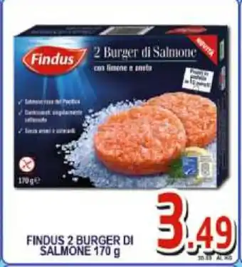 Sacoph Findus 2 Burger di Salmone 170g offerta