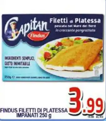Sacoph Findus Filetti di Platessa Impanati 250g offerta