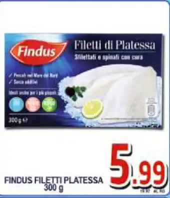 Sacoph Findus Filetti Platessa 300g offerta
