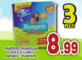 Sacoph Pampers Pannolini Sole e Luna standard-mutandino offerta