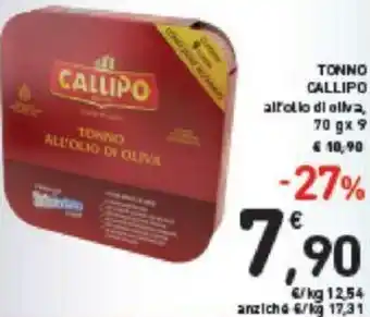 Conad TONNO CALLIPO 70 G X 90 offerta