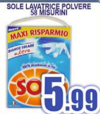 Sacoph Sole Lavatrice Polvere 58 misurini offerta
