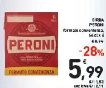 Conad BIRRA PERONI 66 cl x 6 offerta