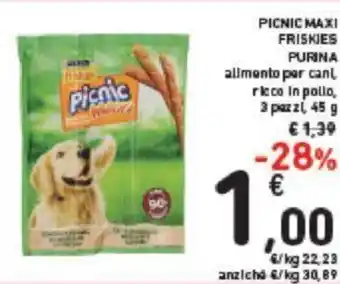 Conad PICNIC MAXI FRISKIES PURINA 3 pezzi, 45 g offerta