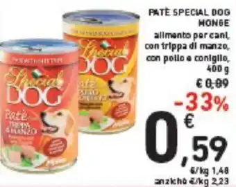 Conad PATE SPECIAL DOG HONGE alimento par cani 400 g offerta