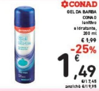 GEL DA BARBA CONAD 200 ml