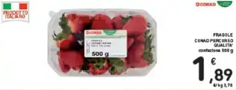 Conad FRAGOLE CONAD PERCORSO QUALITA' confezione 500 g offerta