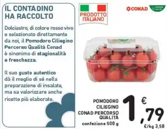 Conad POMODORO CILIEGINO CONAD PERCORSO QUALITÀ confezione 500 g offerta