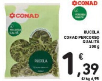 Conad RUCOLA CONAD PERCORSO QUALITÀ 200 g offerta
