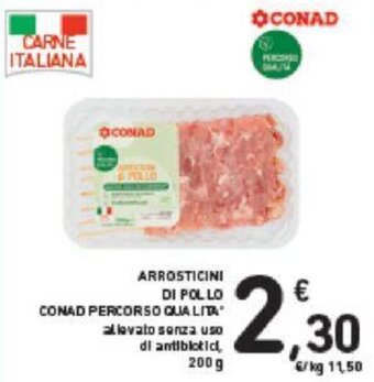 Conad ARROSTICINI DI POLLO CONAD PERCORSO QUALITA 200 g offerta