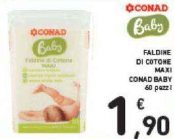 Conad FALDINE DI COTONE MAXI CONAD BABY 60 pezzi offerta