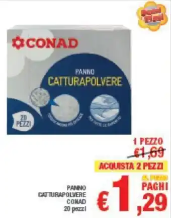 Conad PANNO CATTURAPOLVERE CONAD 1 PEZZO offerta