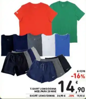 T-SHIRT UOMO/DONNA MOD.PARK 20 NIKE
