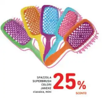 Conad SPAZZOLA SUPERBRUSH COLORI JANEKE classica, mini offerta