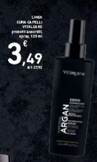 Conad LINEA CURA CAPELLI VITALCA RE prodotti assortiti, spray, 125 ml offerta
