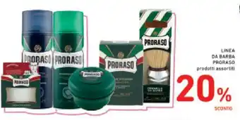 Conad LINEA DA BARBA PRORASO prodotti assortiti offerta