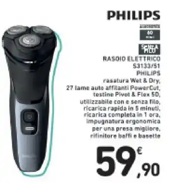 Conad PHILIPS RASOIO ELETTRICO 53133/51 offerta