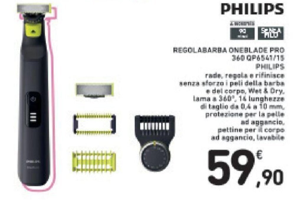 Conad PHILIPS REGOLABARBA ONEBLADE PRO offerta