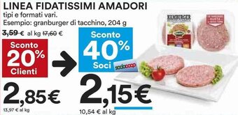 Coop LINEA FIDATISSIMI AMADORI 204 G offerta