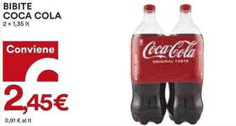 Coop BIBITE COCA COLA 2 x 1,35 lt offerta
