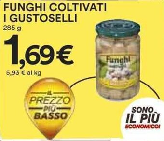 Coop FUNGHI COLTIVATI I GUSTOSELLI 285 g offerta