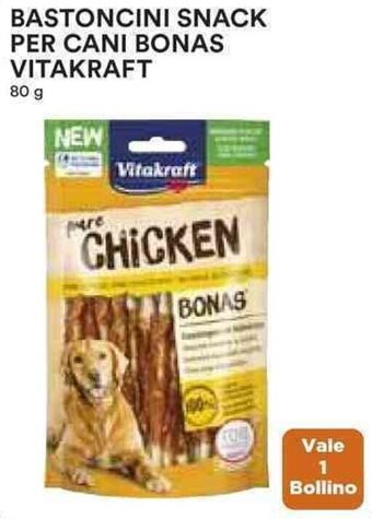 Coop BASTONCINI SNACK PER CANI BONAS VITAKRAFT 80 g offerta