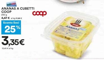 Coop ANANAS A CUBETTI COOP 250 g offerta