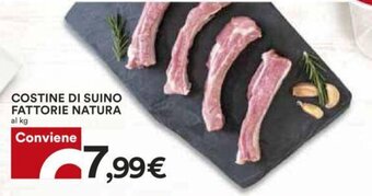 Coop COSTINE DI SUINO FATTORIE NATURA offerta