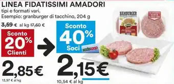 Coop LINEA FIDATISSIMI AMADORI 204 g offerta