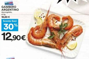 Coop GAMBERO ARGENTINO decongelato offerta