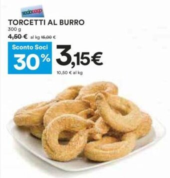 Coop TORCETTI AL BURRO 300 g offerta