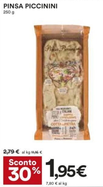 Coop PINSA PICCININI 250 g offerta