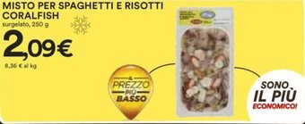 Coop MISTO PER SPAGHETTI E RISOTTI CORALFISH surgelato, 250 g offerta