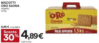 Coop BISCOTTI ORO SAIWA 1,5 kg offerta