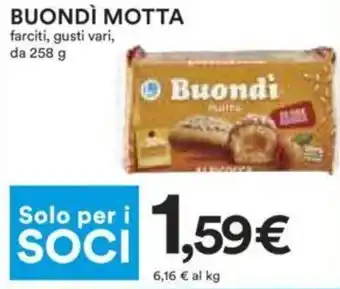 Coop BUONDÌ MOTTA da 258 g offerta