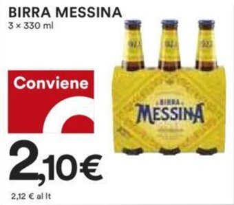 Coop BIRRA MESSINA 3 x 330 ml offerta