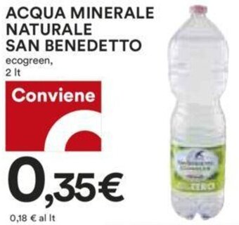 Coop ACQUA MINERALE NATURALE SAN BENEDETTO ecogreen, 2 It offerta