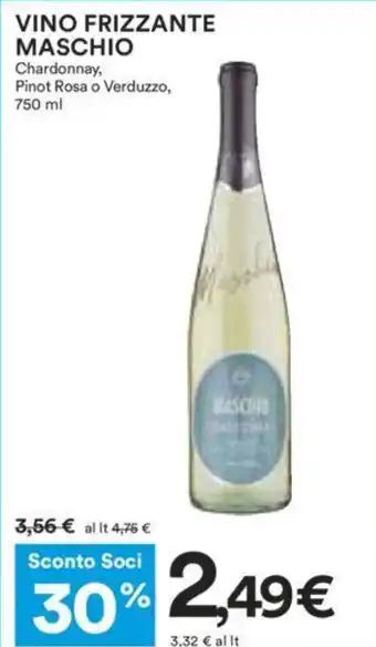 Coop VINO FRIZZANTE MASCHIO 750 ml offerta