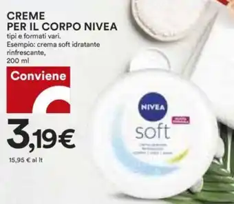 Coop CREME PER IL CORPO NIVEA 200 ml offerta