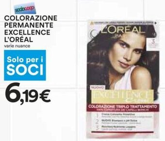 Coop COLORAZIONE PERMANENTE EXCELLENCE L'ORÉAL offerta