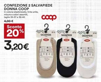 Coop CONFEZIONE 2 SALVAPIEDE DONNA COOP offerta
